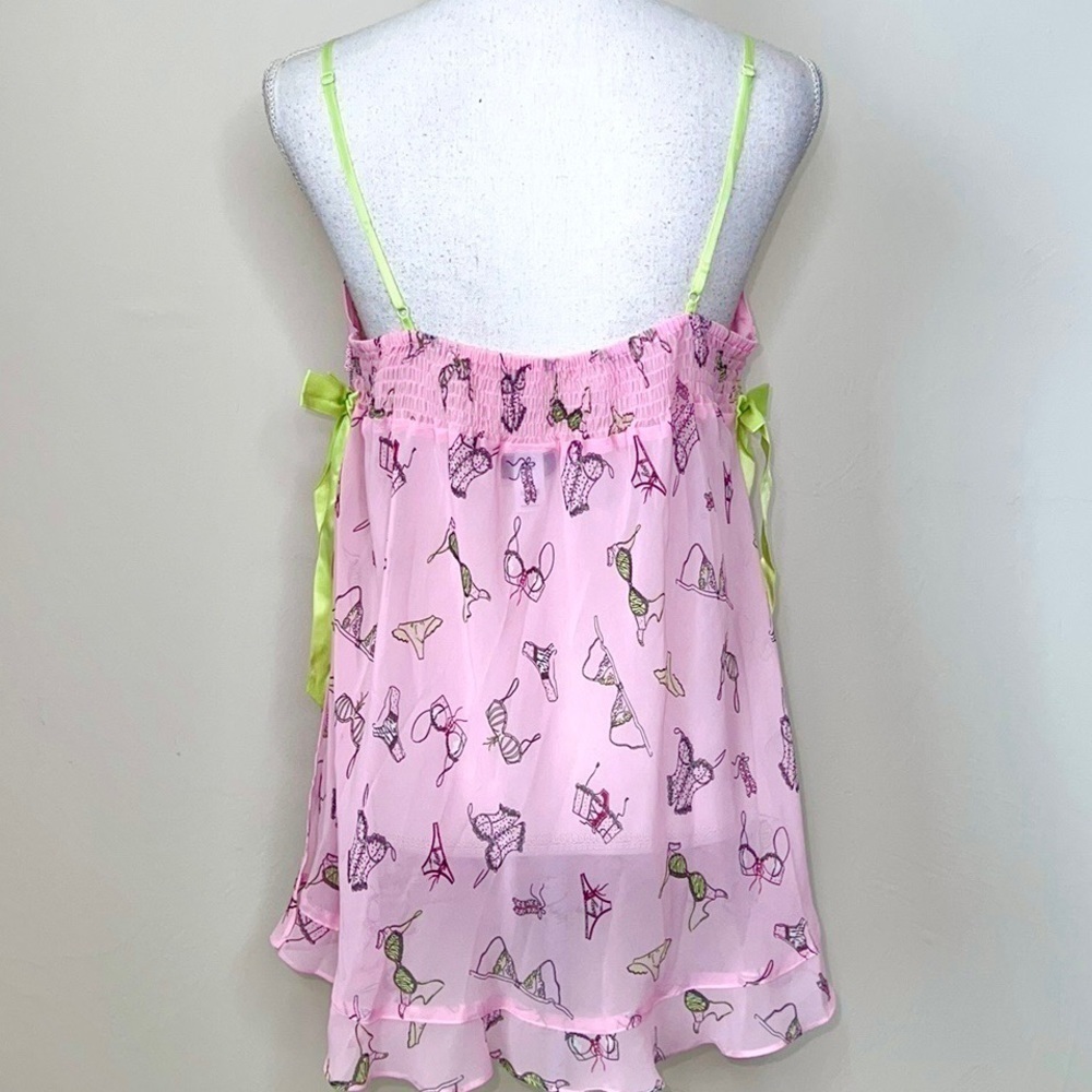 La Senza Boudoir Print Chiffon Babydoll - Picture 4 of 5